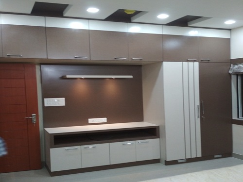 Wardrobe and LCD Cabinet